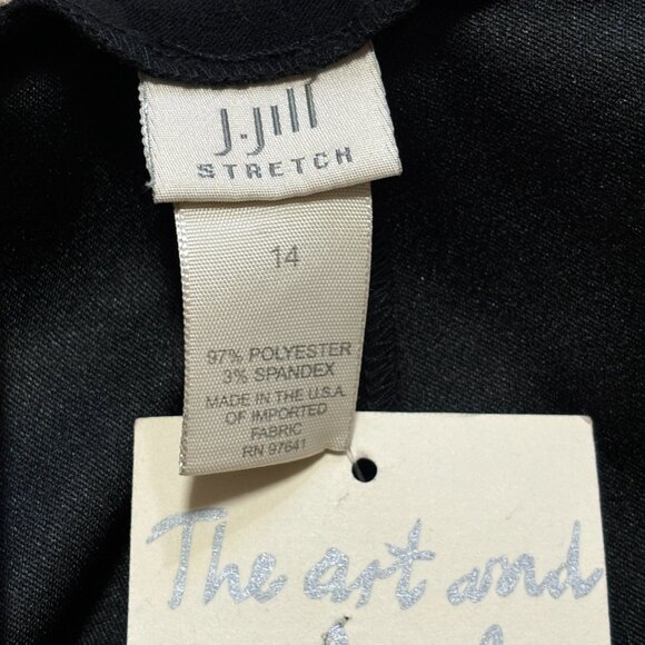 NWT VTG J.JILL High Rise Stretchy Bootcut Trouser Pants in Black SZ 10 - Picture 7 of 10